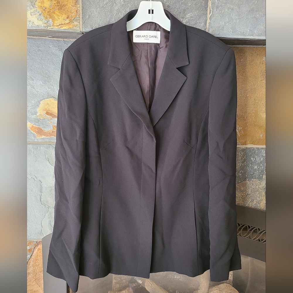 Gerard Darel Women's Black Single Breasted Blazer/suit jacket size 38/6